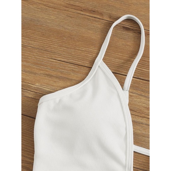 Shein Tie Dye Rib Lace-Up Bikini Swimsuit Size Medium - Picture 2 of 16